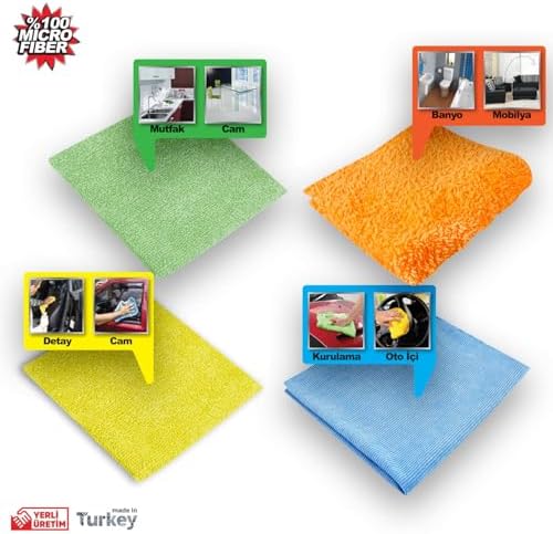 Automix 4’lü Kutulu Mikrofiber Bez | Aracınız İçin Pratik ve Çiziksiz Temizlik