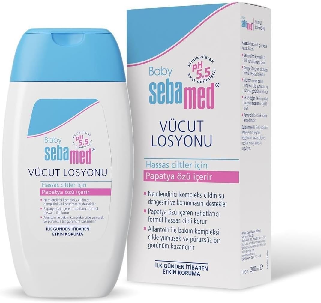Baby Yoğun Nemlendirici ve Rahatlatıcı Etkili Bebek Vücut Bakım Losyonu 200 ml