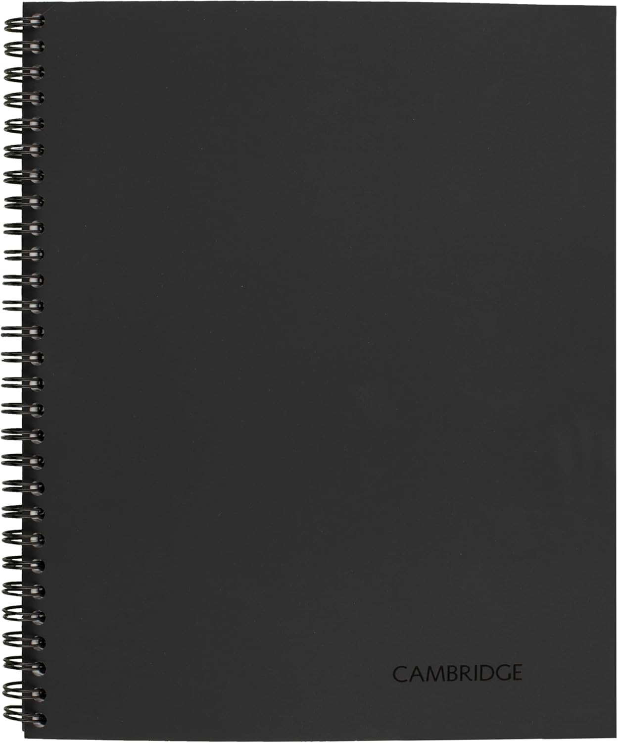 Cambridge 06132 Yandan Bağlı İş Defteri, Keten, Toplantı Notları, 11 x 8 1/4, 80 Yaprak, Siyah