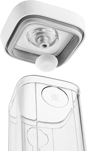 Fresh & Save Cube difüzör seti, vakum fonksiyonu için 6 parçalı aksesuar, BPA içermez, bulaşık makinesinde yıkanabilir, beyaz