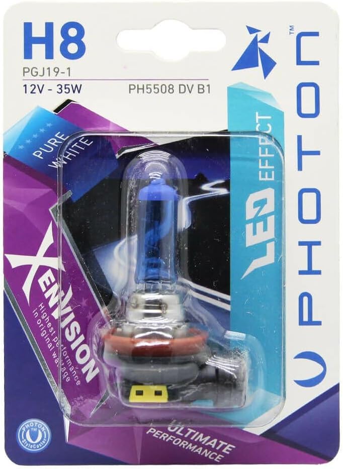 Ampul H8 12V 35W Xen Vision (Tekli Blister) (Beyaz Işık) 6000K PHT PH5508 DV B1