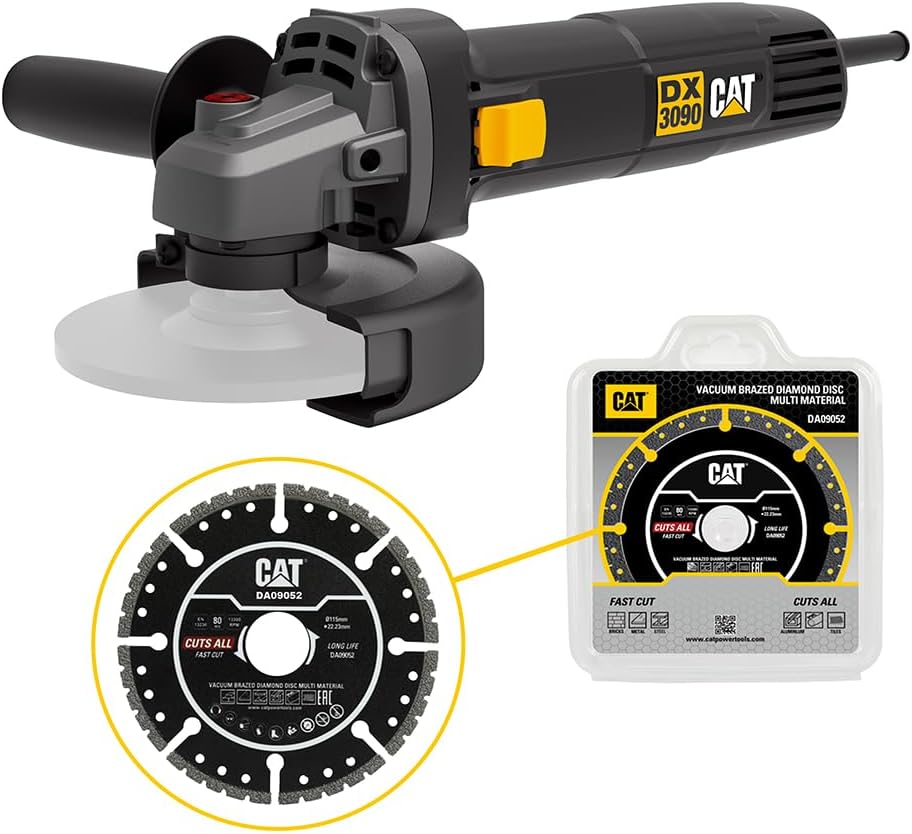 DX3090 720Watt 125mm Profesyonel Avuç Taşlama + DA09052 Genel Amaçlı Elmas Kesme Diski