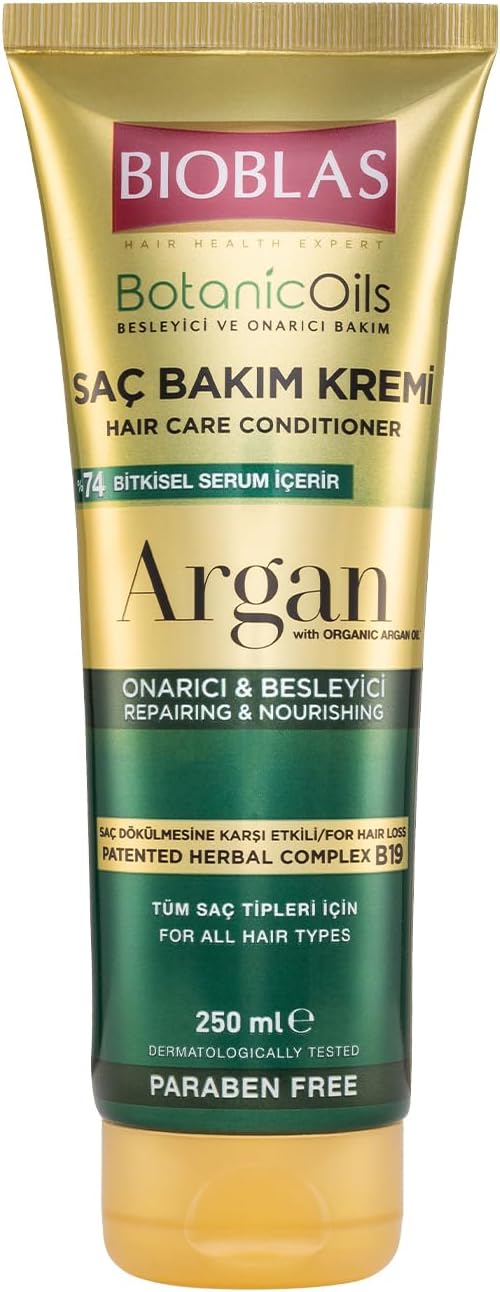 Alternative view of Saç Dökülmesine Karşı Bakım Kremi – Argan Yağlı, Bitkisel Kompleks B19,%74 Bitkisel Serum, Onarıcı & Parlaklık Veren Saç Kremi, 250 ml