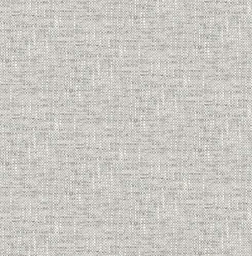 Alternative view of NuWallpaper NU2873 Poplin Texture Peel & Stick Duvar Kağıdı, Gri