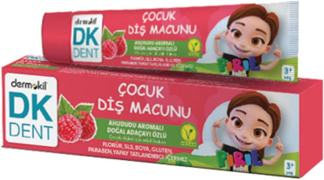 Alternative view of Vegan Pırıl Ahududu Aromalı Florürsüz Çocuk Diş Macunu 50 ml