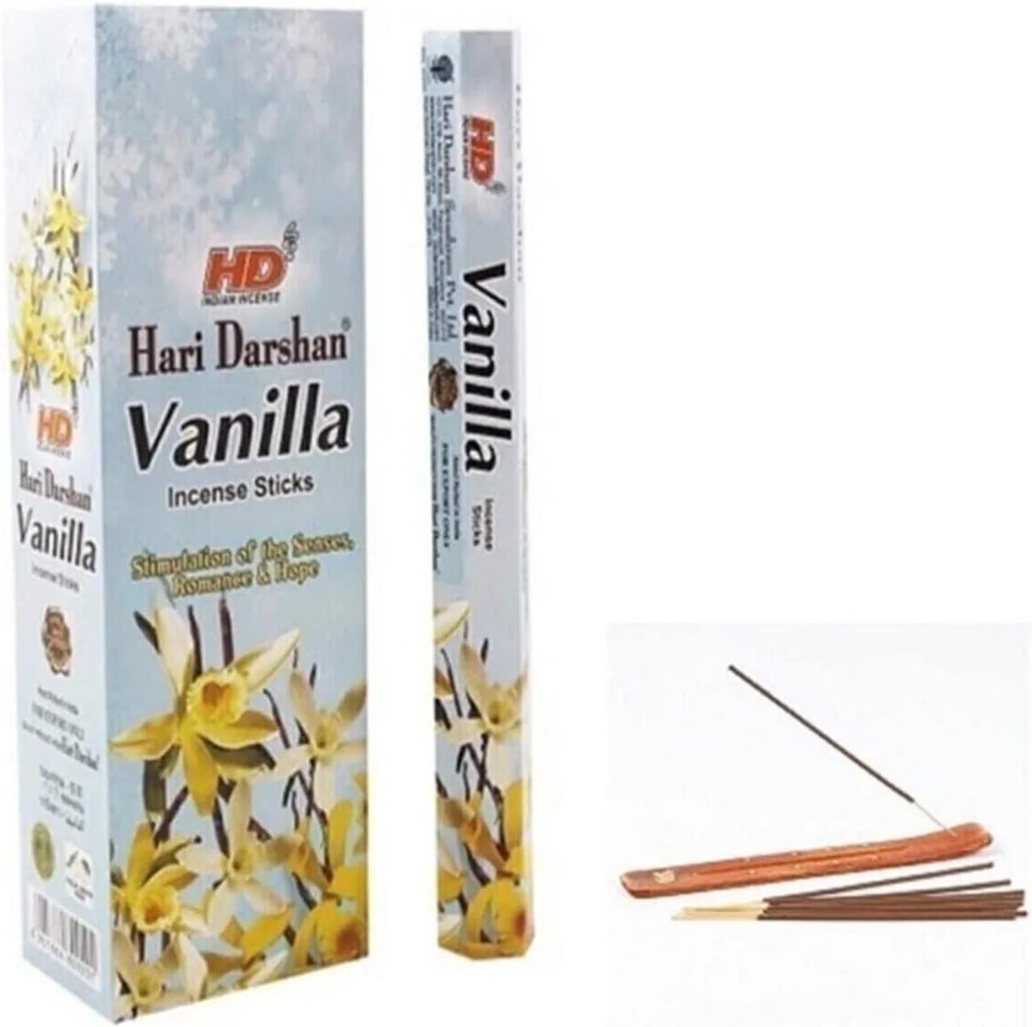 Alternative view of HARİ DARSHAN 20 Adet Tütsü Farklı Aromalar + 1 Adet İşlemeli Tütsü Kayık Hediye (Vanilla)