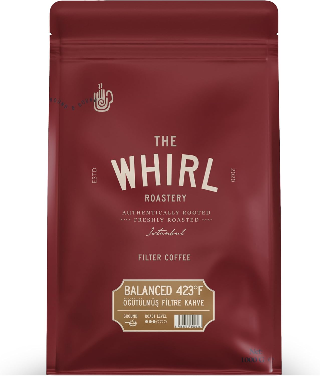 Alternative view of THE WHIRL Filtre Balanced 423°F Öğütülmüş 1 kg
