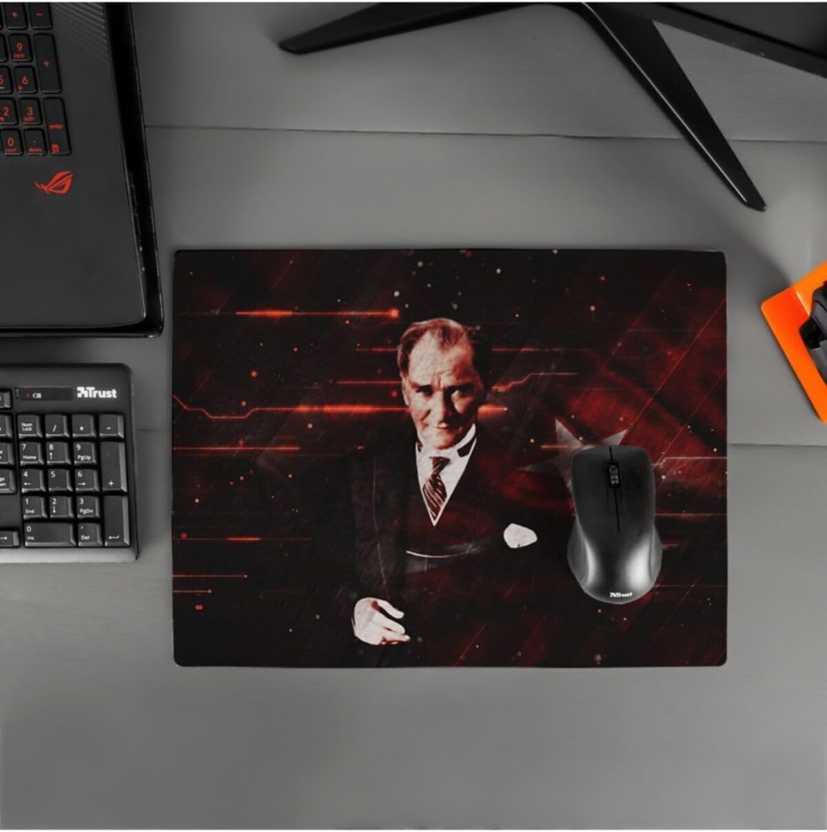 Alternative view of Mustafa Kemal Atatürk Tasarımlı 40x30 Mousepad