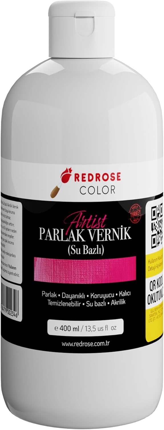 Akrilik Su Bazlı Parlak Vernik 400ml - Görsel 3
