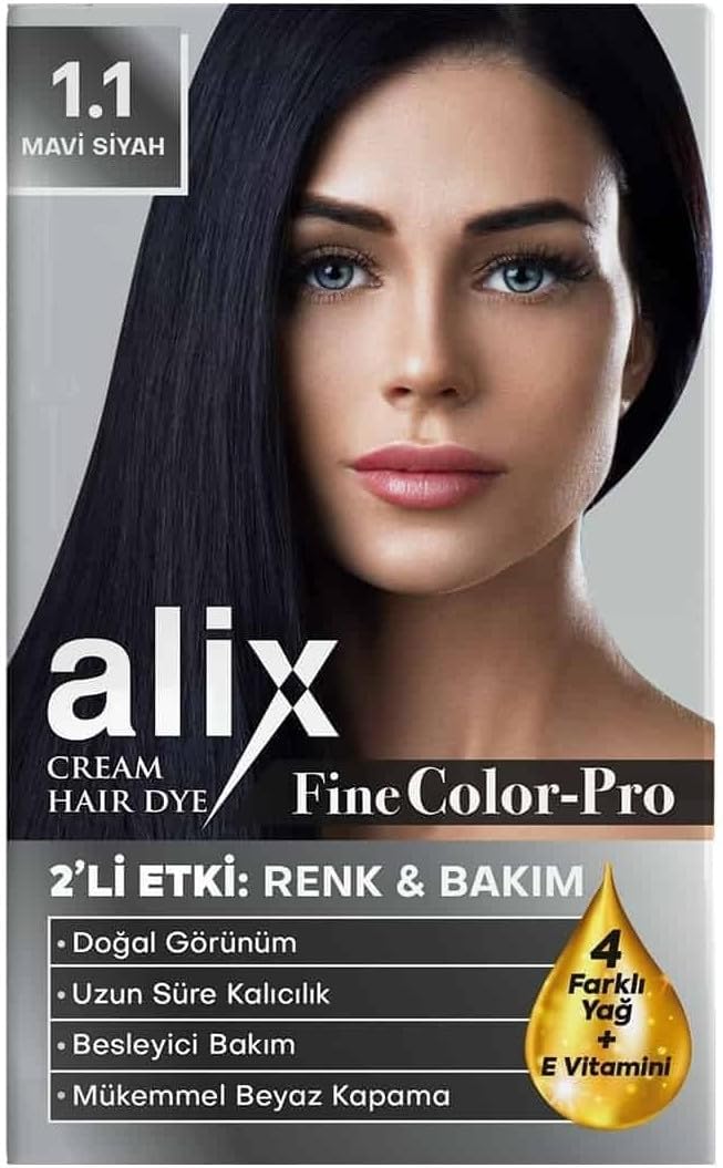 Alternative view of Alix Kit Saç Boyası 50 ml 1.1 Mavi Siyah