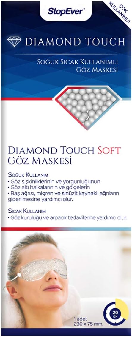 StopEver Göz Maskesi | Soğuk & Kullanıma Uygun | Migren, Sinüzit, Arpacık ve Göz Yorgunluğu için Rahatlatıcı Etki