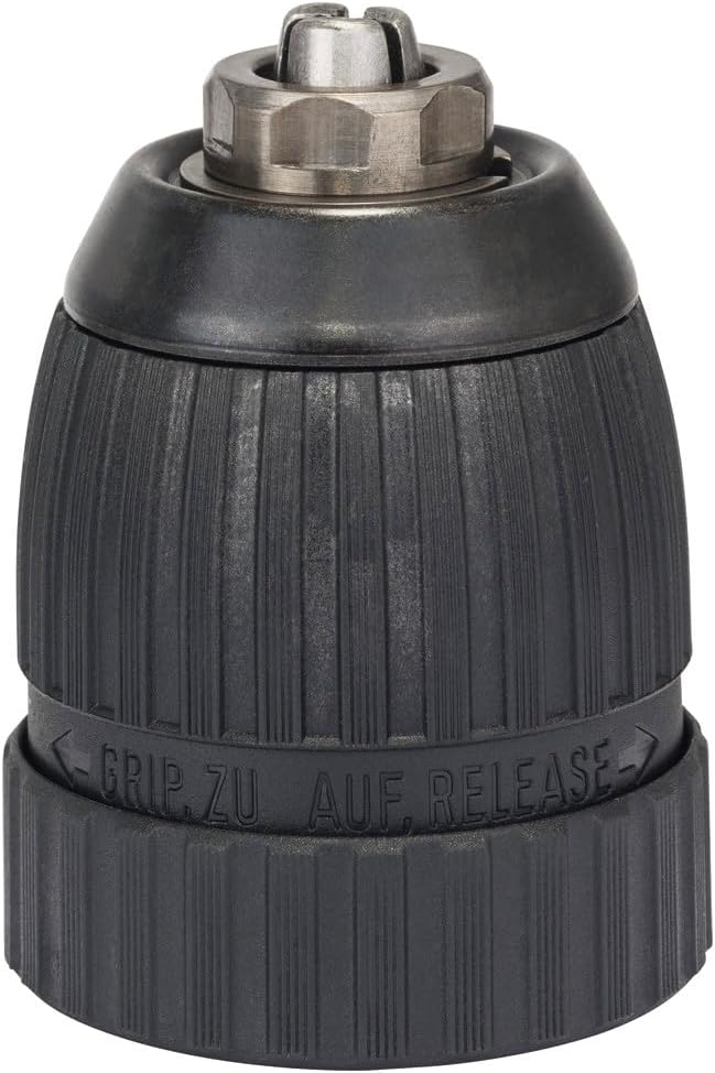 Professional Schnellspannbohrfutter (2 Hülsen, Spannbereich 1-10 mm, Aufnahme 3/8" - 24, Rechts- und Linkslauf, Zubehör Bohrmaschine)