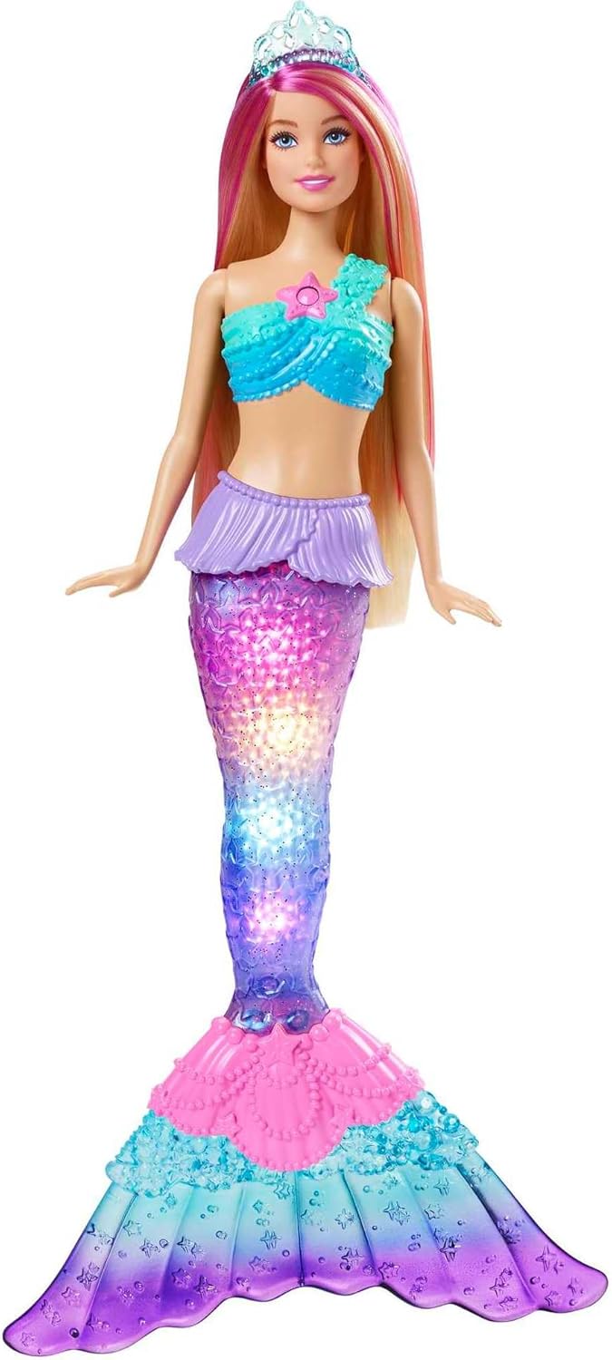 Dreamtopia Işıltılı Deniz Kızı ™ Işıltılı Deniz Kızı Bebek, ışıklı, 3-7 yaş HDJ36