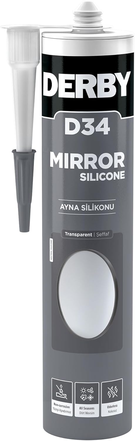 D34 Ayna Silikonu Şeffaf - 320g - Görsel 3