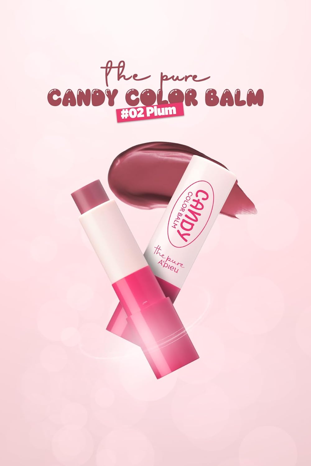 Alternative view of Missha A'pieu The Pure Candy Balm Dudak Balmı No.02 Plum, 111592