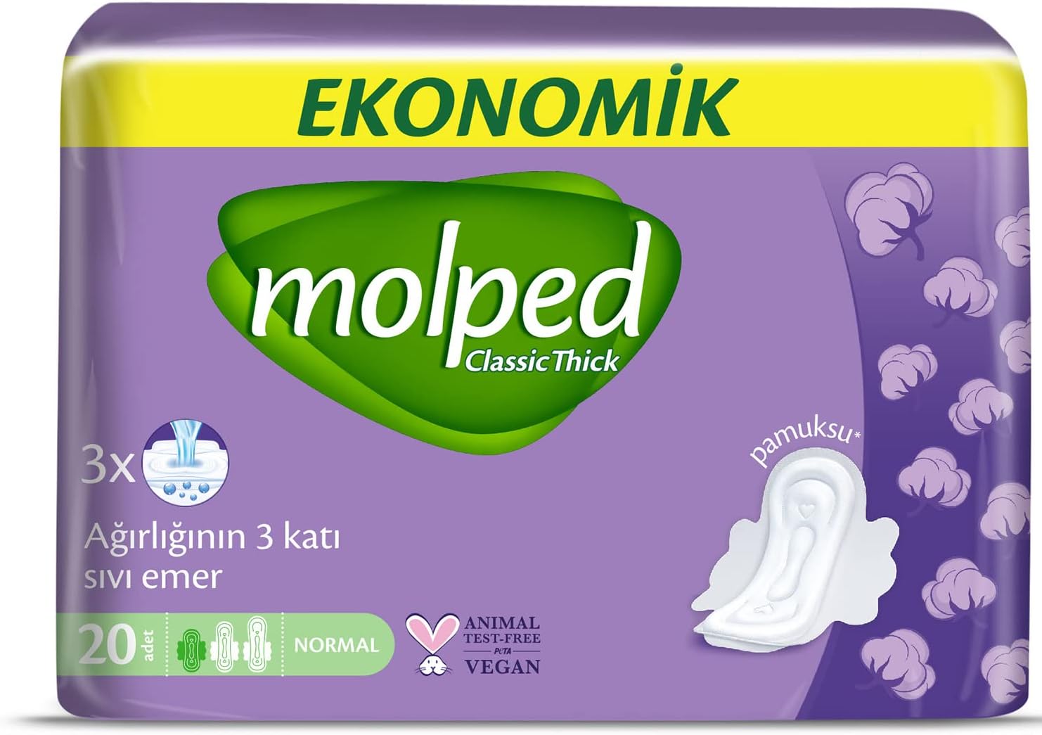 Kalın Hijyenik Ped Normal Ekonomik 20 Adet