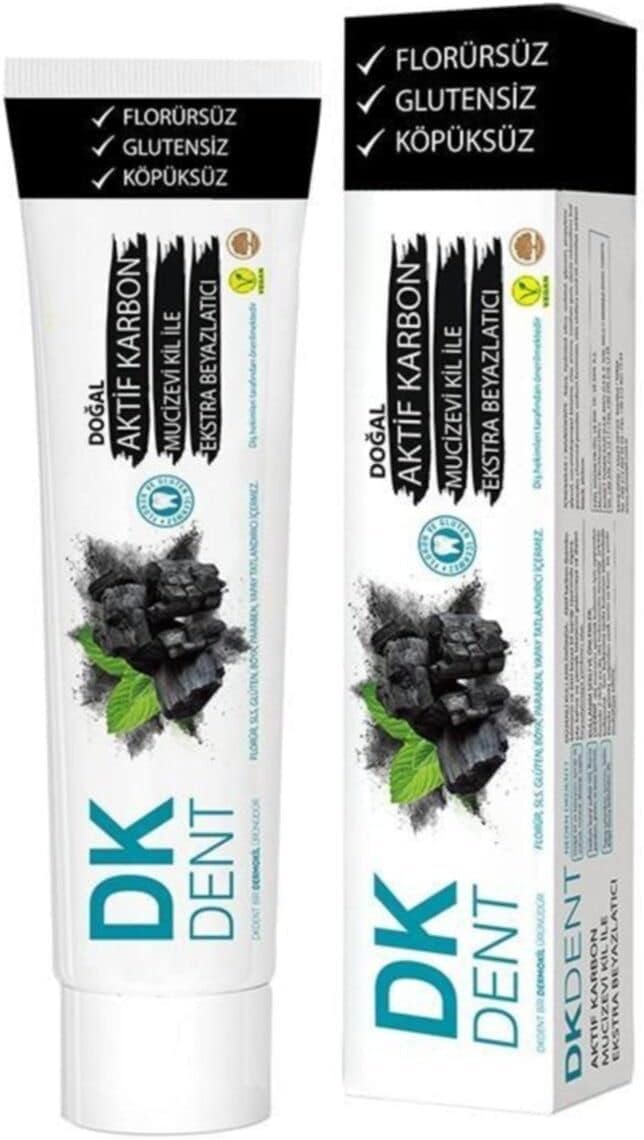 Aktif Karbonlu Florürsüz Diş Doğal Macunu 75 ml