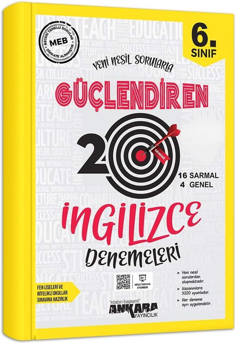 Ankara 6. Sınıf Güçlendiren İngilizce 20 Deneme Sınavı