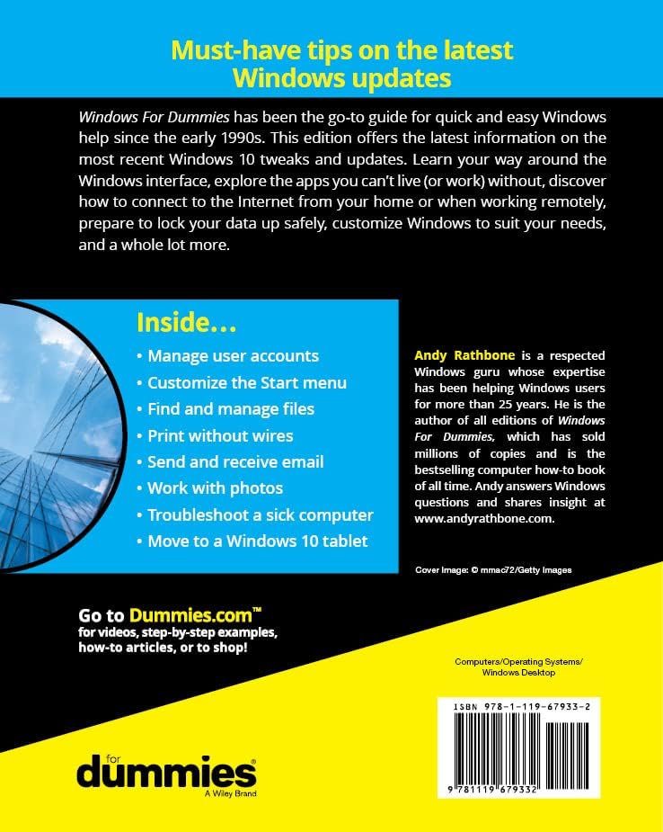 Alternative view of Windows 10 For Dummies