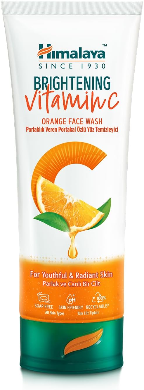 Alternative view of Himalaya Vitamin C Parlaklık Veren Yüz Temizleyici 100 ml | Portakal Özlü | Tüm Ciltler | Paraben/SLS/SLES İçermez