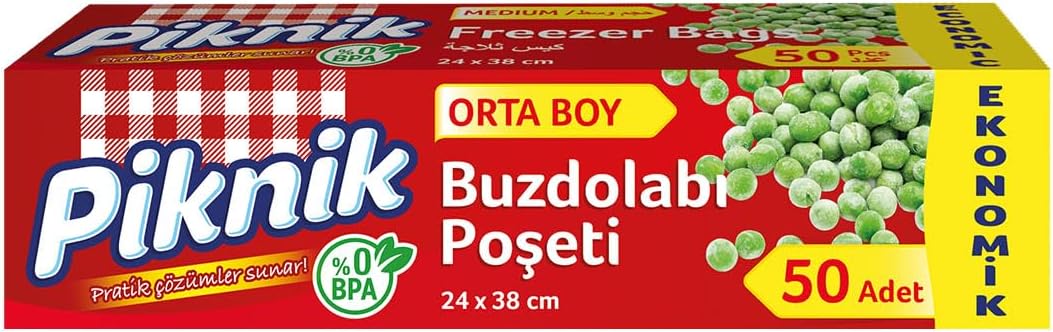 Piknik Buzdolabı Poşeti Ort Eko, 50'Li