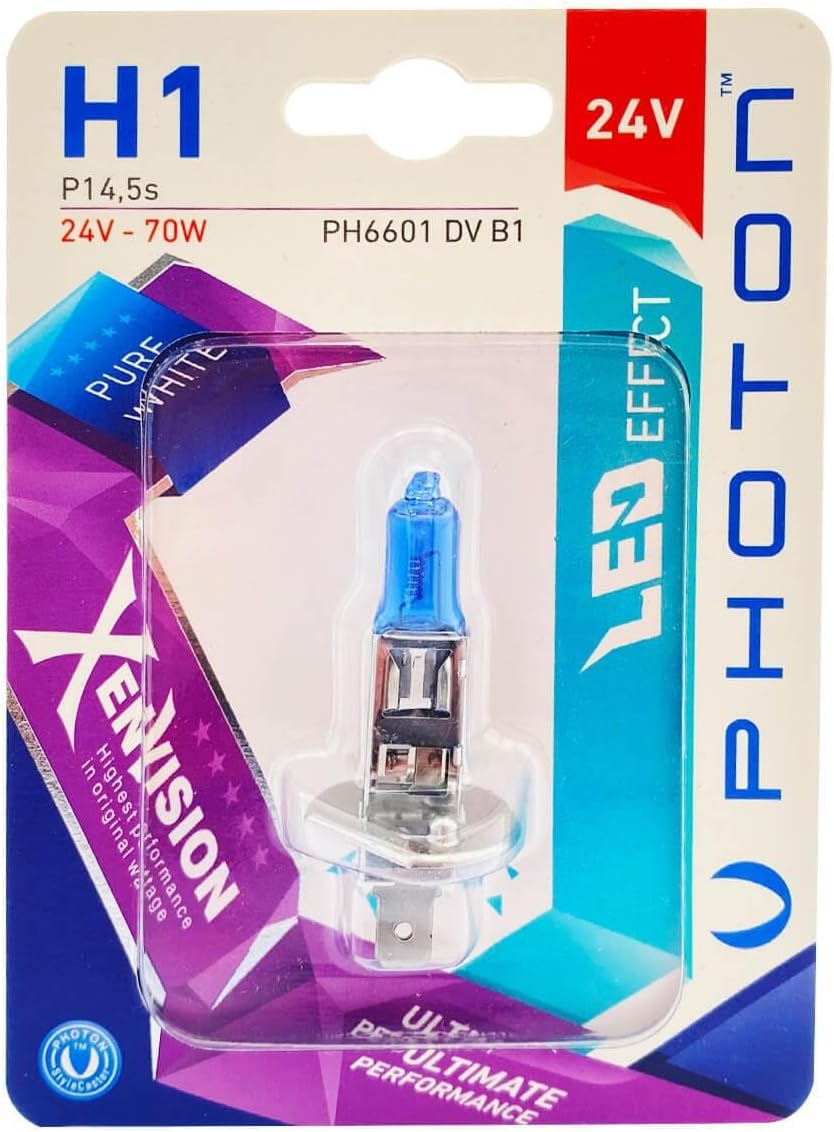 Alternative view of Ampul H1 24V Dv 70W Xen Vision (Tekli Blister)(Beyaz Işık) 6000K PHT PH6601 DV B1