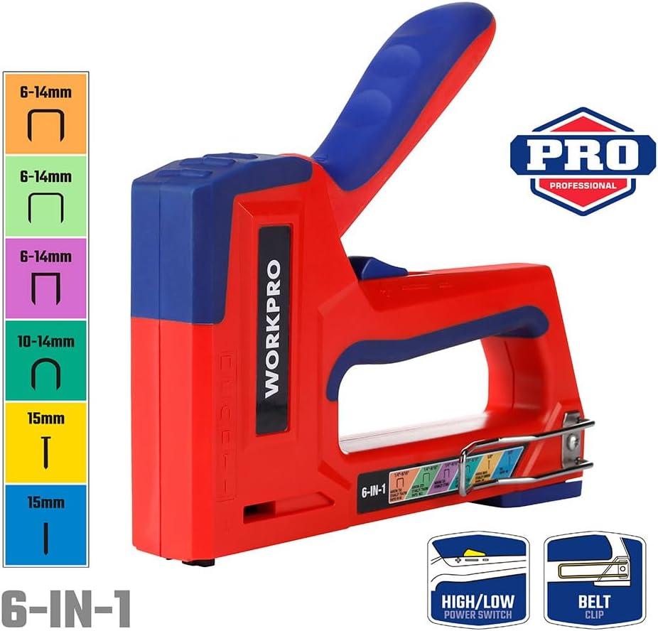 WP223002 6 IN 1 Profesyonel 6-14mm Mekanik Zımba ve 15mm Çivi Tabancası - Görsel 2