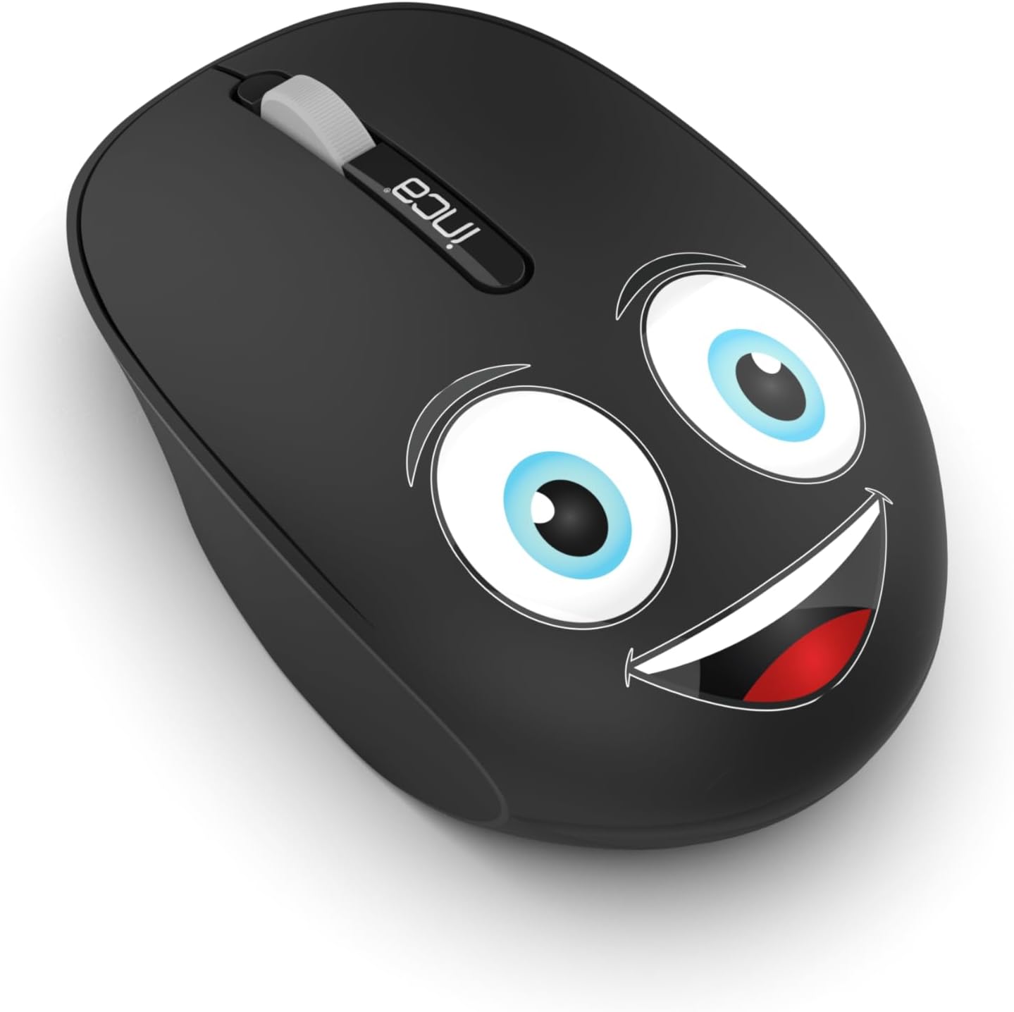 INCA Weeny IWM-245ST DESİNG 3D WİRELESS SİYAH MOUSE Sevimli Emoji Karakterli,2.4 GHz USB,Ergonomik Zarif Kullanım Şekli, Konforlu Dokunuş Hissi,1200 Dpi, 10M Çekim Mesafesi,Uyku Modu