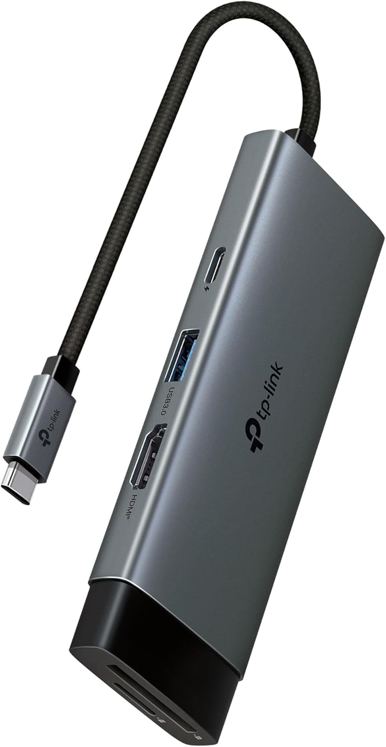 Alternative view of UH7021C | USB-C 7’si 1 Arada Hub | 4K@60Hz HDMI, 100W PD, 3× USB 3.0, SD & microSD UHS-I (200 MB/s), Tak-Çalıştır, Alüminyum Tasarım