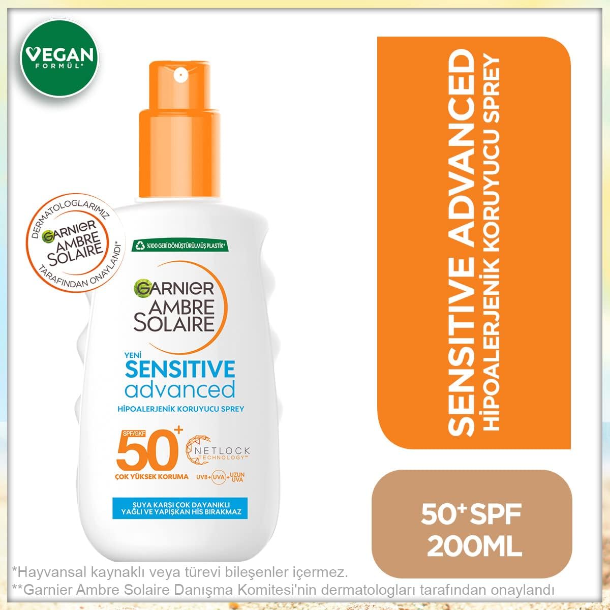 Alternative view of Ambre Solaire Sensitive Advanced Güneş Koruyucu Sprey Gkf50+ 200 ml