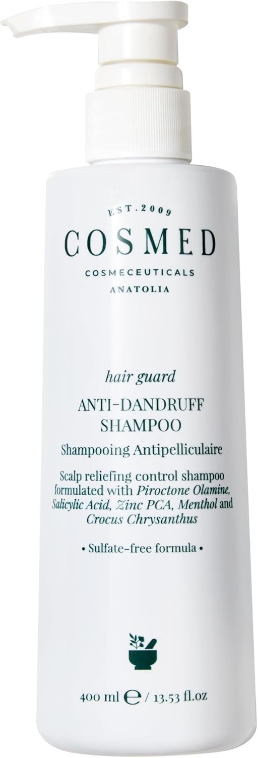 Cosmed Sülfatsız Kepeğe Karşı Salisilik Asit ve Mentol İçeren Arındırıcı Şampuan - Anti-Dandruff Shampoo - 400 ml