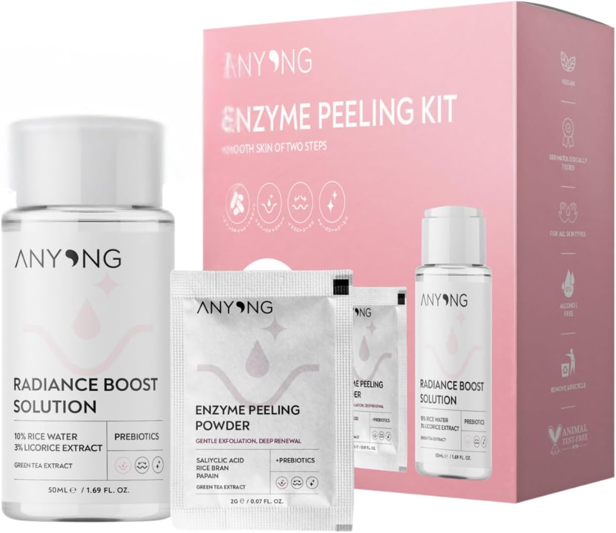 Anyong Enzim Peeling Kit (Papain Enzimi, Salisilik Asit & Pirinç Suyu)