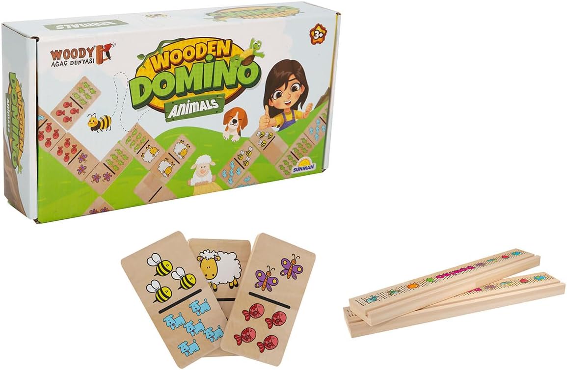 Tahta Oyun Domino Animals