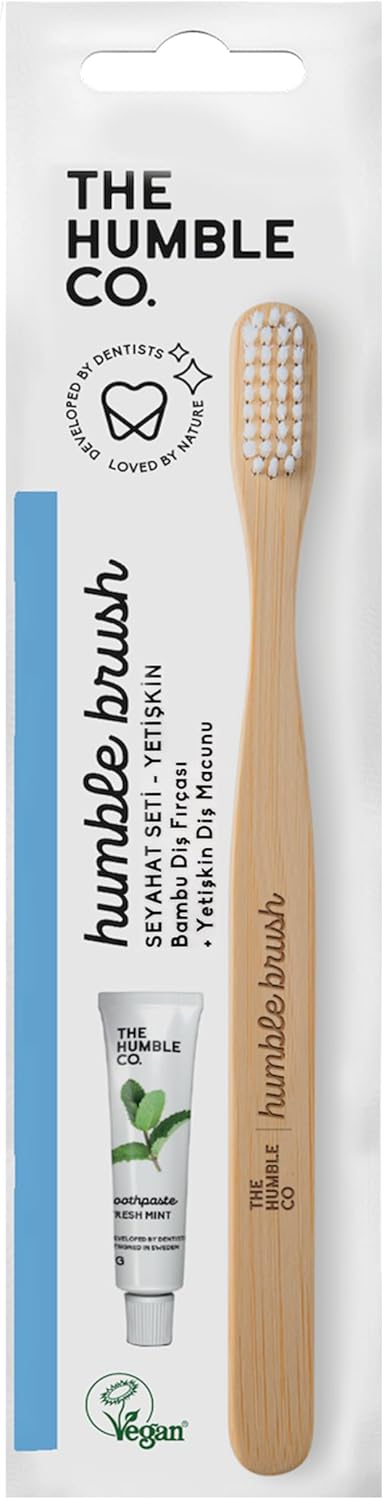 Alternative view of - Humble Brush Travel Kit - Mini Seyahat Seti (Yetişkinler için) (Yetişkin Diş fırçası ve 7 gr Diş Macunu)