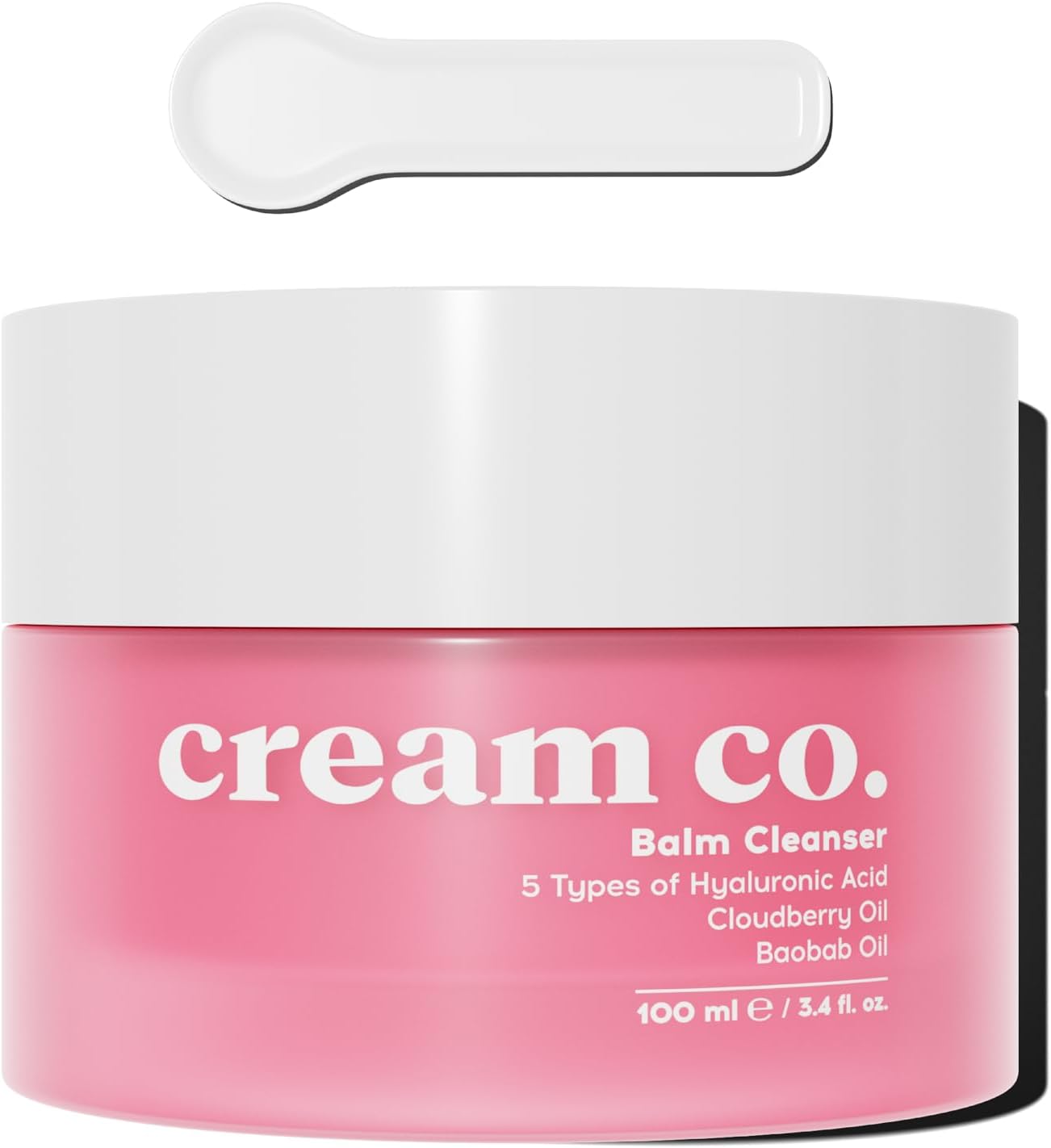 Cream Co. Yağ Bazlı Balm Yüz Makyaj Temizleyici, Aydınlatıcı Nemlendirici, Hyaluronik Asit, 100 ML