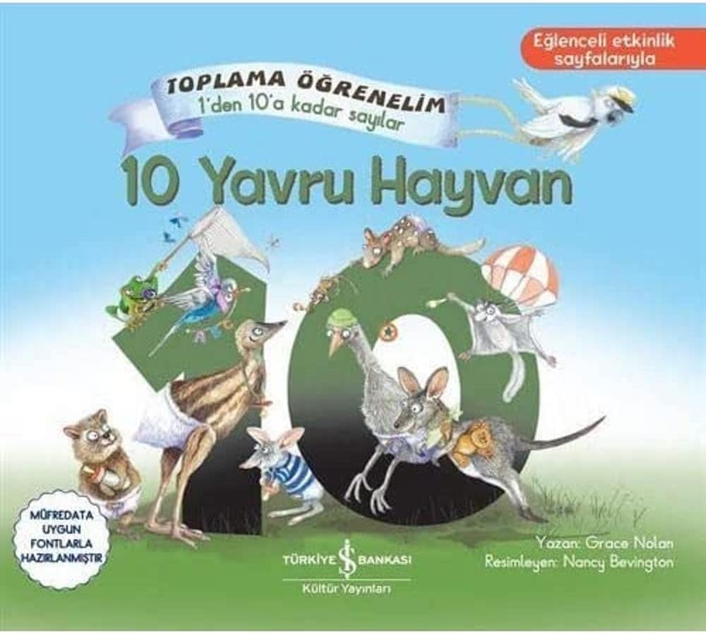 10 Yavru Hayvan: Toplama Öğrenelim - 1’den 10’a Kadar Sayılar