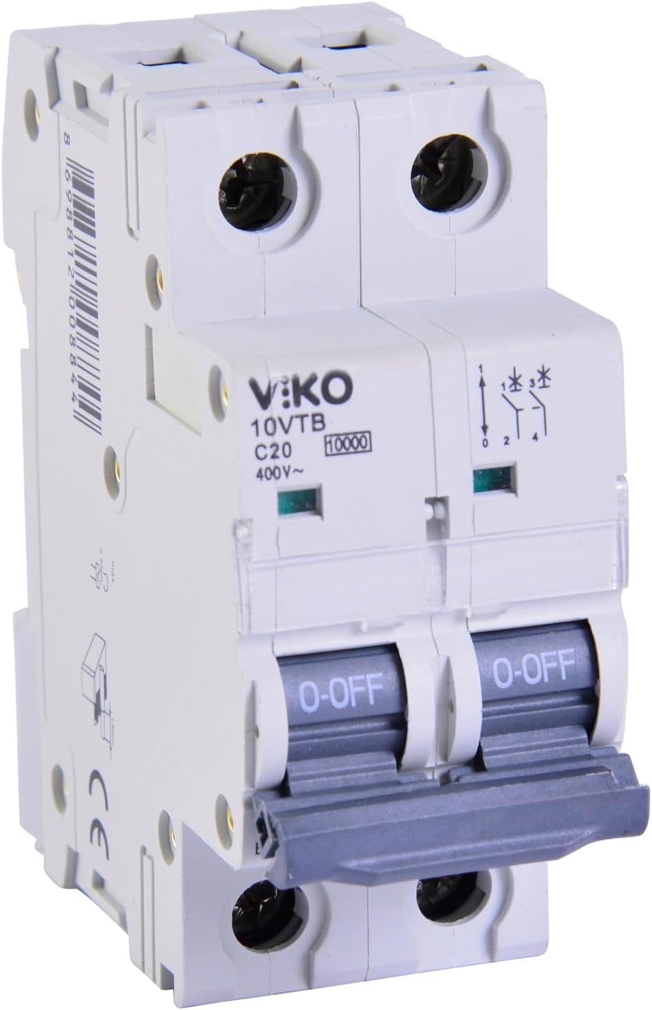 Alternative view of 10VTB-2C20 Otomatik Sigorta 10kA C Tipi 2 Kutup 20A