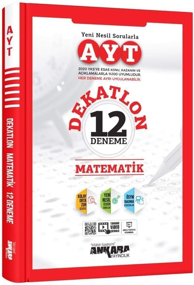 Ankara AYT Dekatlon Matematik 12 Deneme Sınavı