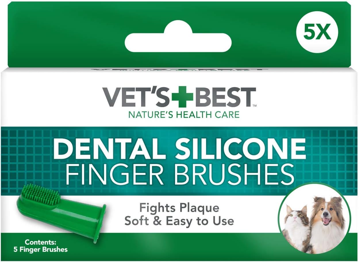 Alternative view of Best Vet’s Best™ Kedi ve Köpekler için Silikon Başlıklı Parmak Diş Fırçası