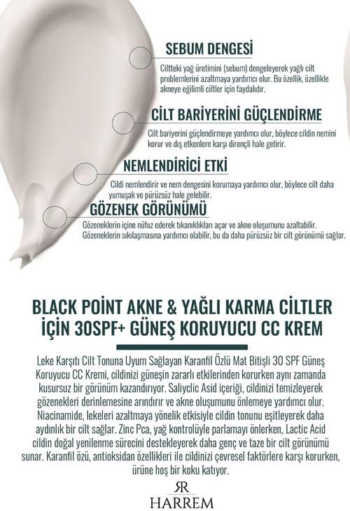 Alternative view of Akneli & Yağlı Karma Ciltler İçin 30SPF Güneş Koruyucu Cc Krem P.int 50Ml