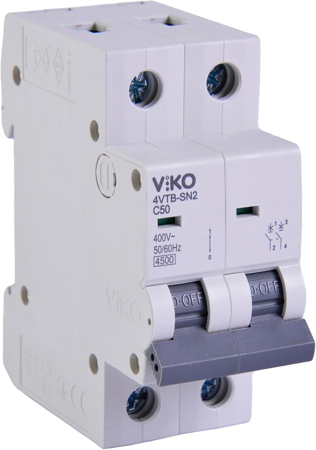 4VTB-2C50 Otomatik Sigorta 4,5kA C Tipi 2 Kutup 50A
