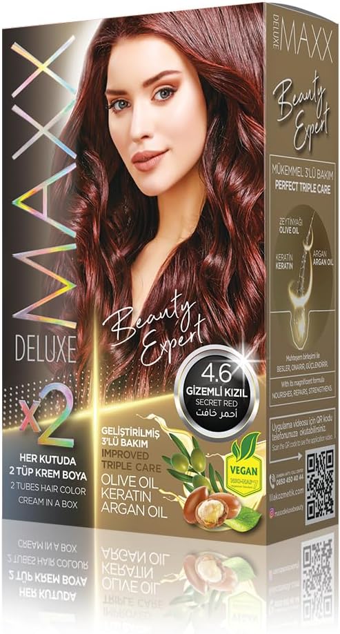 Alternative view of BEAUTY EXPERT HAIR COLOR (KERATİN)'Lİ 1 KUTU (2 X 50 ML) (Gizemli Kızıl 4.6)