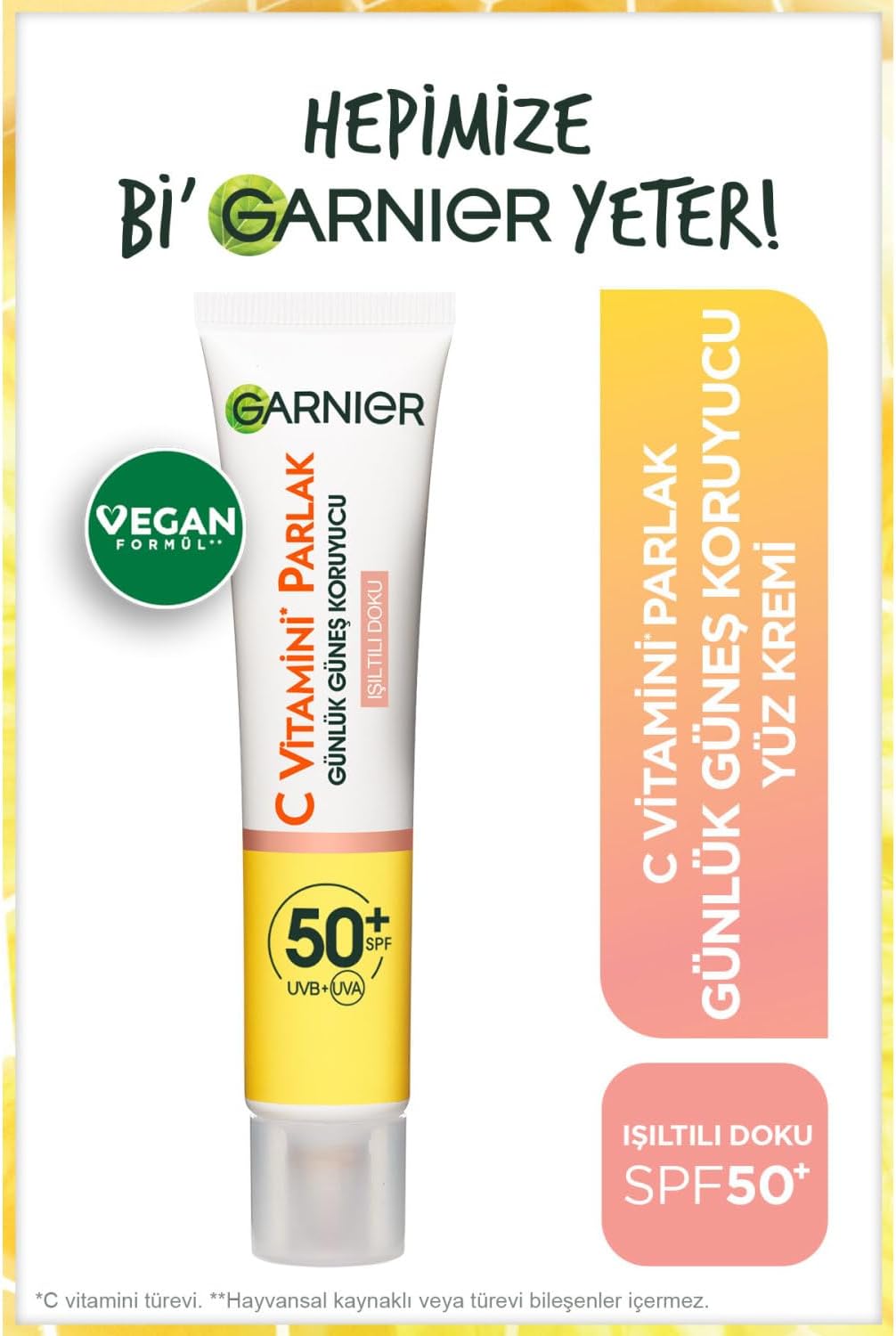 Alternative view of C Vitamini Parlak Günlük Güneş Koruyucu Fluid Yüz Kremi Işıltılı Doku SPF50, 40 ml