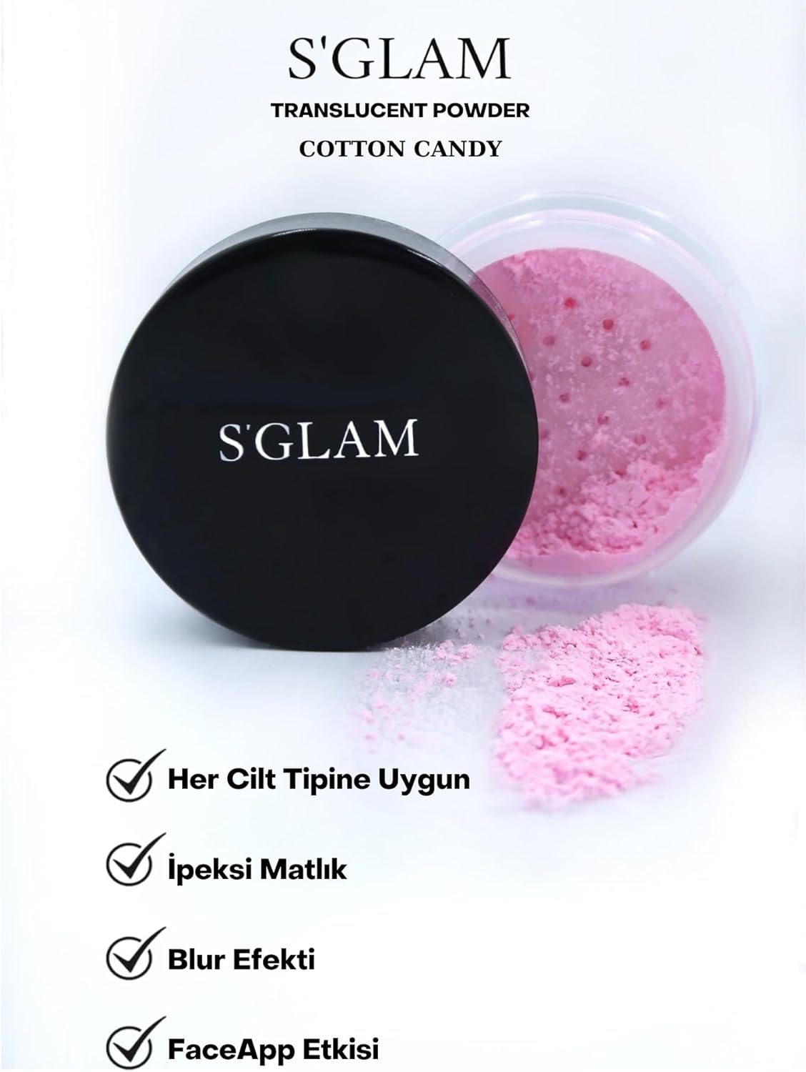 Alternative view of S'glam Loose Powder Pink