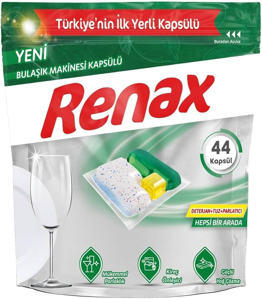Bulaşık Makinesi Kapsül Deterjanı 44 Adet