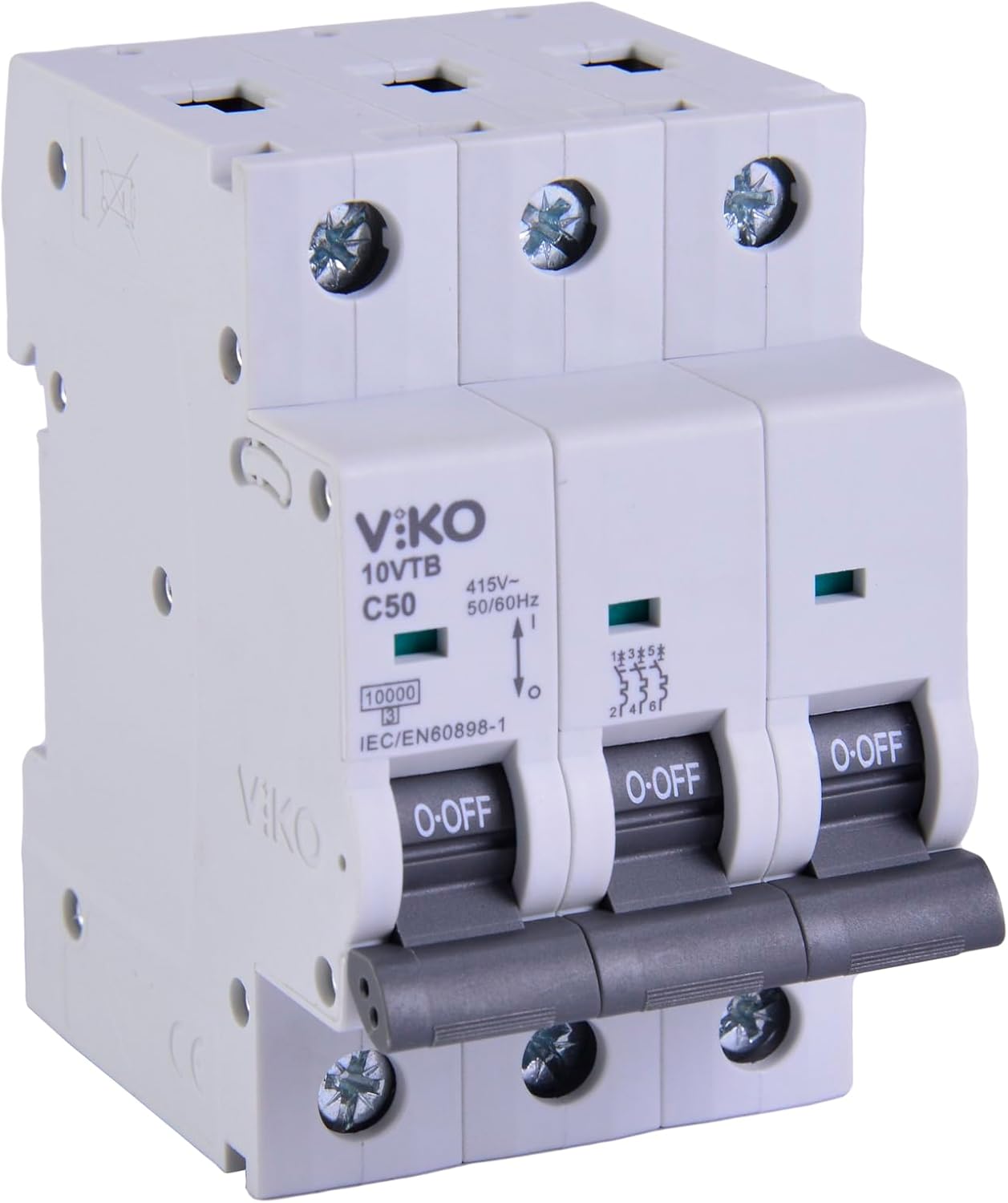 10VTB-3C50 Otomatik Sigorta 10kA C Tipi 3 Kutup 50A