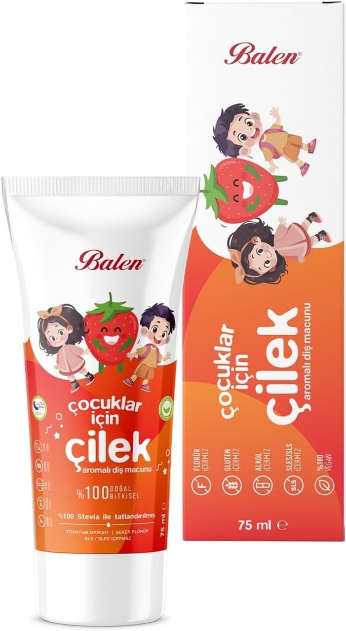 Doğal Çocuklar İçin Çilek Özlü Diş Macunu 75 ml