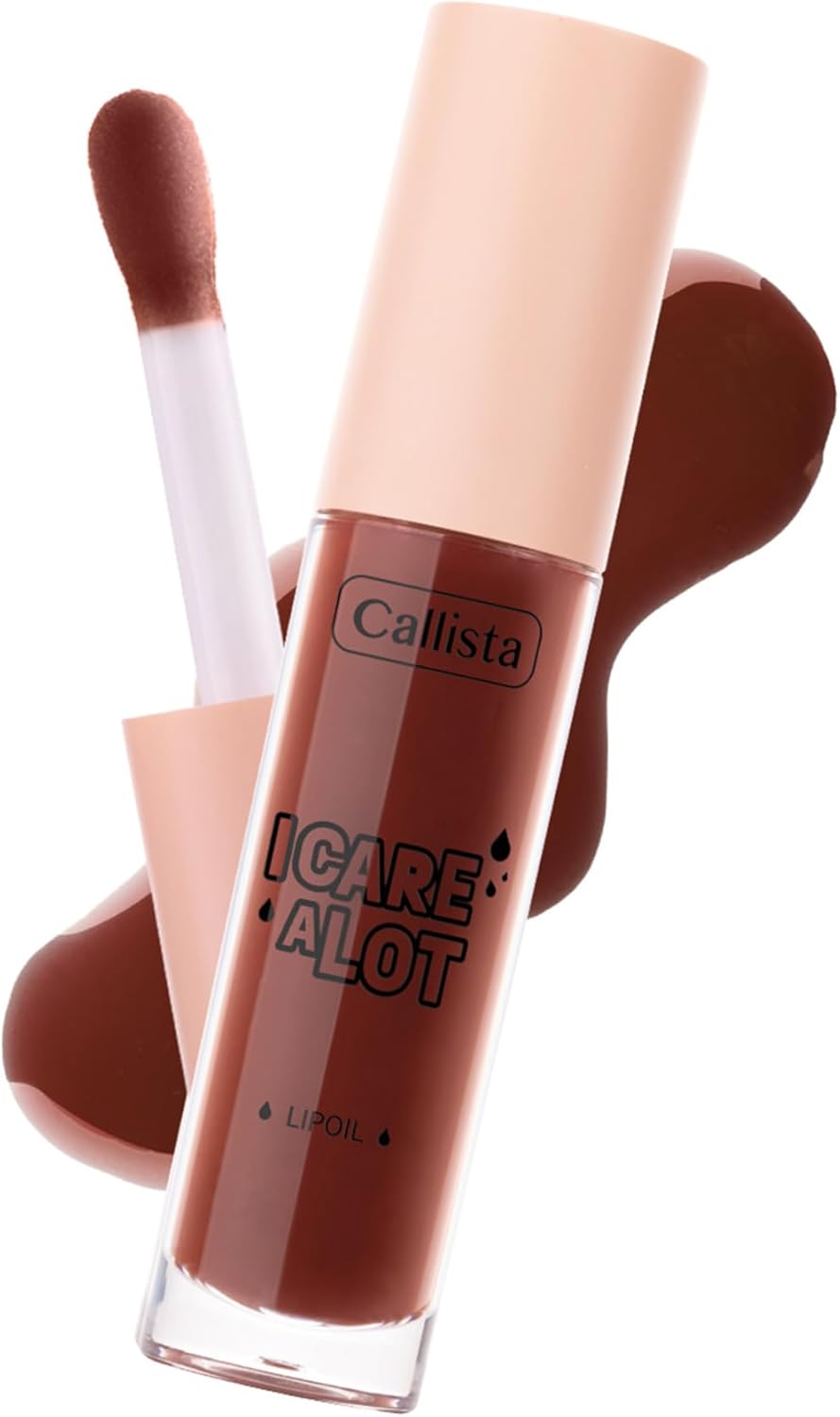 Alternative view of Callista I Care A Lot Lip Oil Nemlendirici ve Parlatıcı Dudak Bakım Yağı - 60 Brownie Bite - Kahverengi