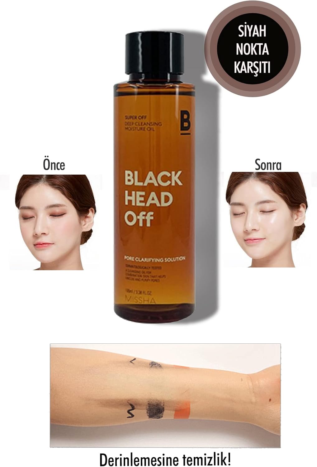 Siyah Nokta Karşıtı Makyaj Temizleme Yağı 100ml Super Off Cleansing Oil (Blackhead Off)