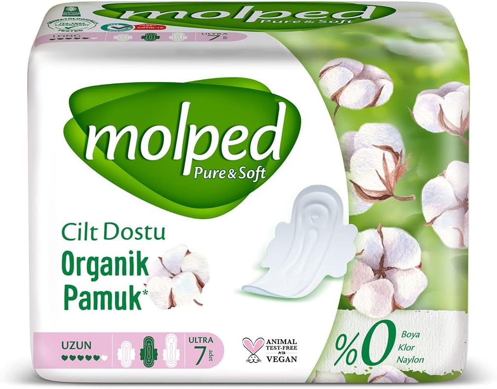 & Soft Pamuklu Uzun Günlük Ped (1 x 7 Adet)
